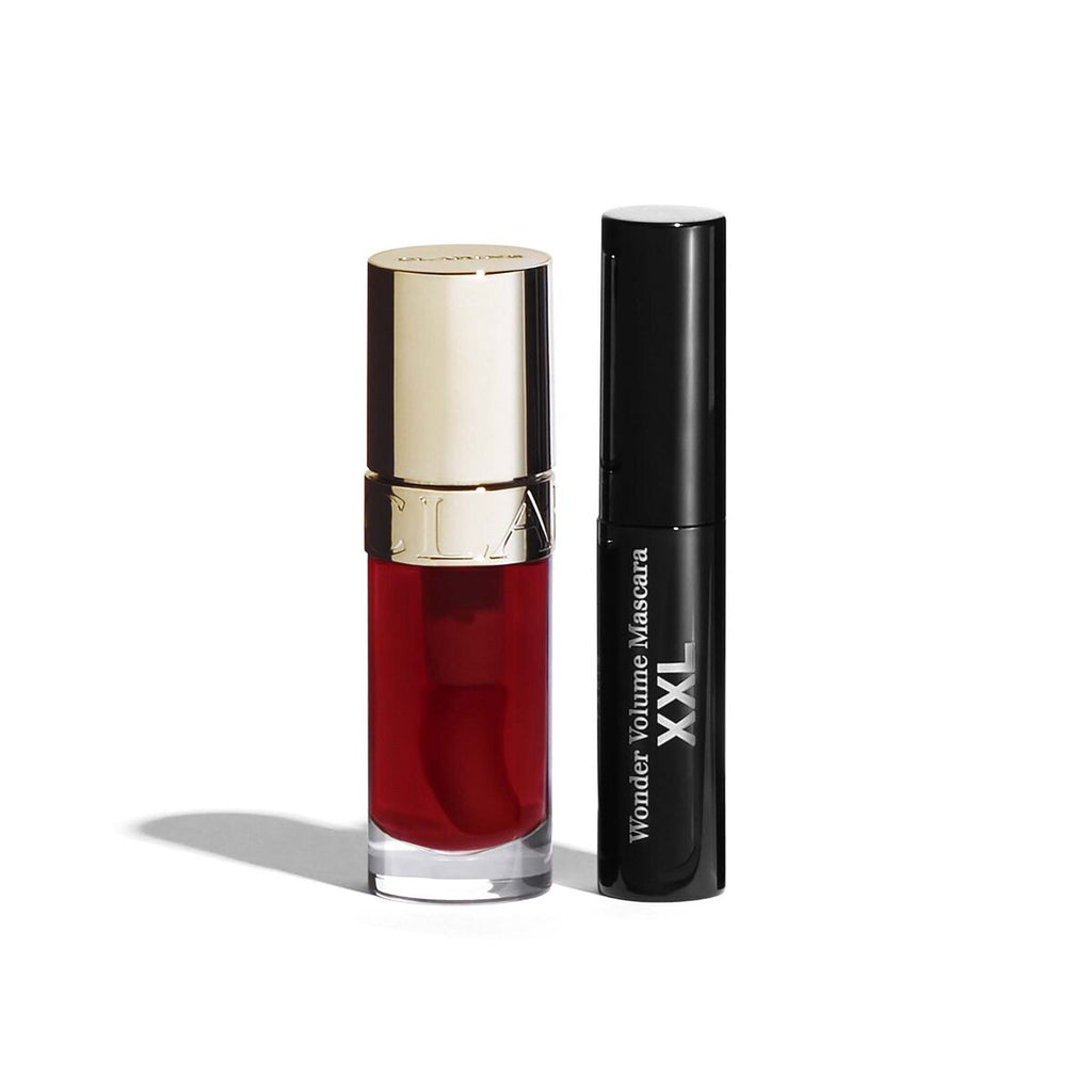 Lip & Eye Makeup Duo - Lip Comfort Oil & Wonder Volume XXL Mascara Set
