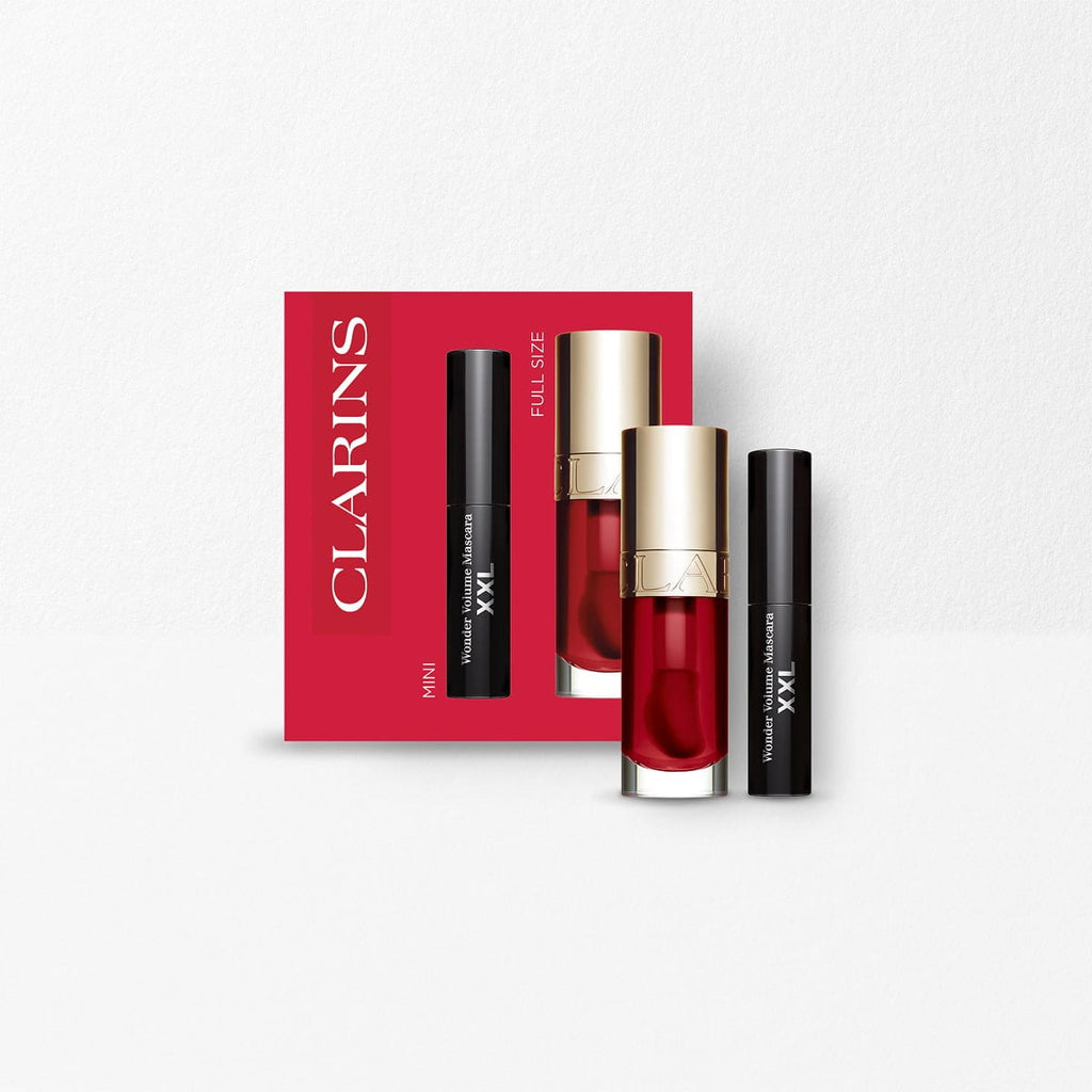 Lip & Eye Makeup Duo - Lip Comfort Oil & Wonder Volume XXL Mascara Set