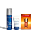 ClarinsMen Age Defying Essentials - Wrinkle Smoothing & Firming Care & Double Serum Light Texture Set