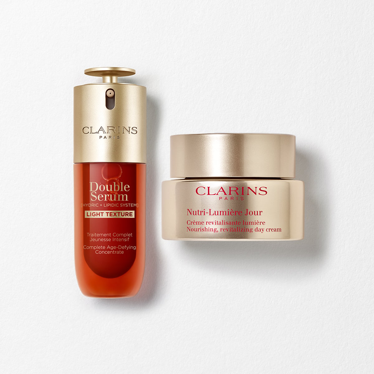 Nutri-Lumière & Double Serum Light Texture 50 mL Set